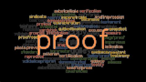 other words for proof.